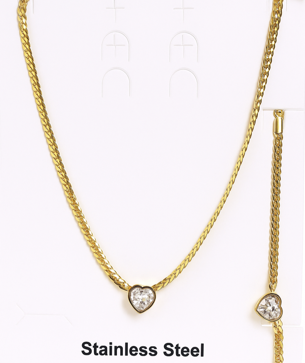 Pure Heart Ladilac Anti‑Tarnish Necklace