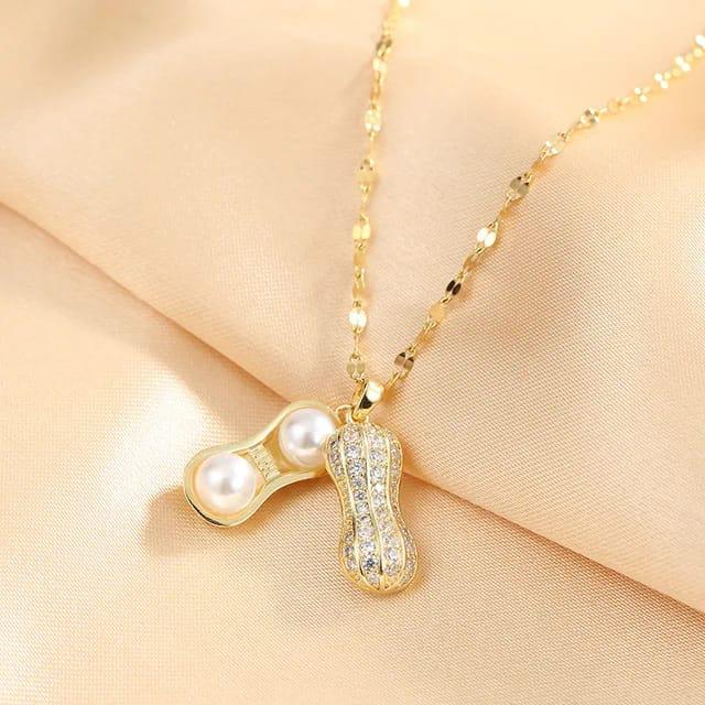 Pearl Charm Ladilac Anti‑Tarnish Necklace