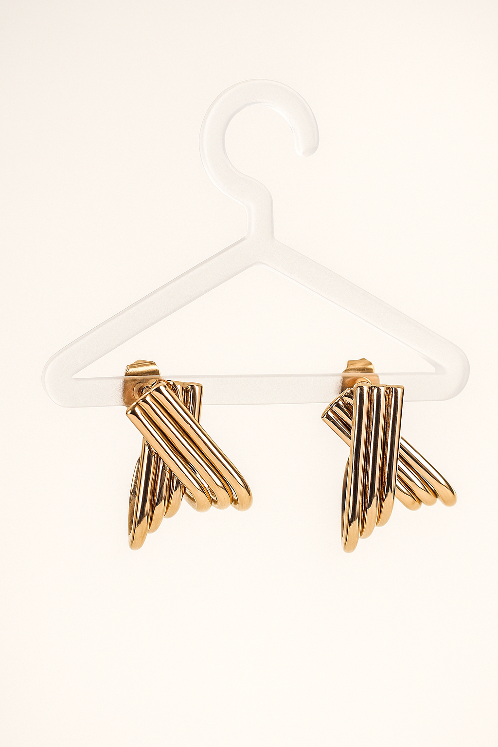 Luxe Layers - Anti Tarnish Layered Triangle Stud