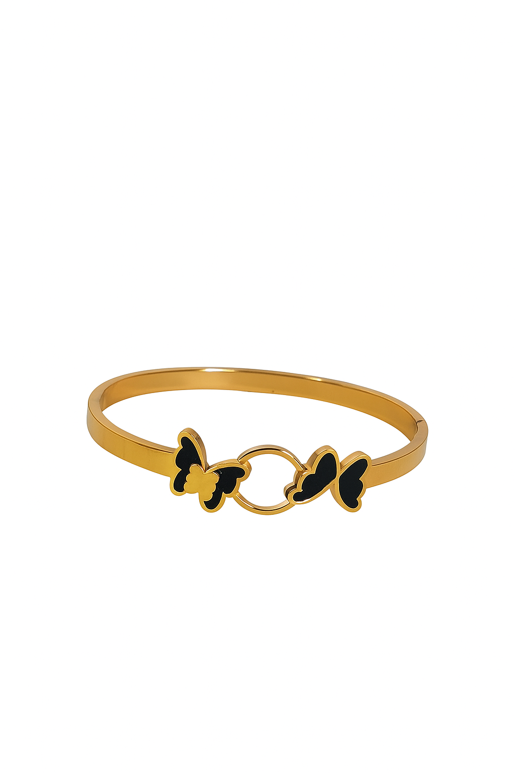 Butterfly Black Enamel - Ladilac Anti-Tarnish Bangle