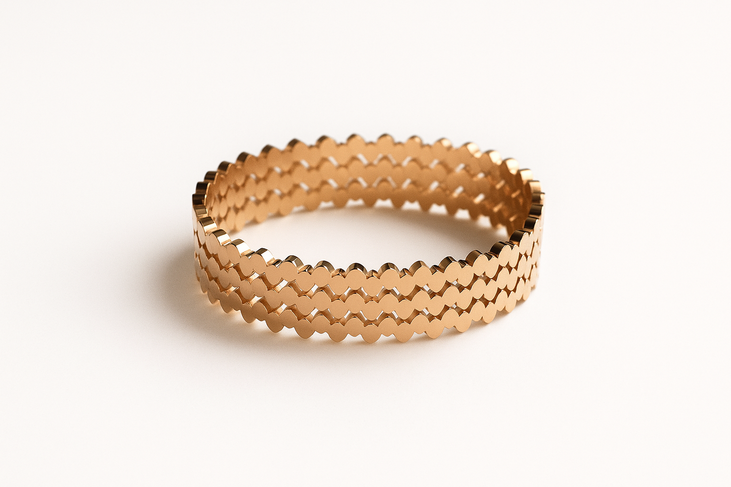 Rose Charm -Ladilac Anti-Tarnish Bangle