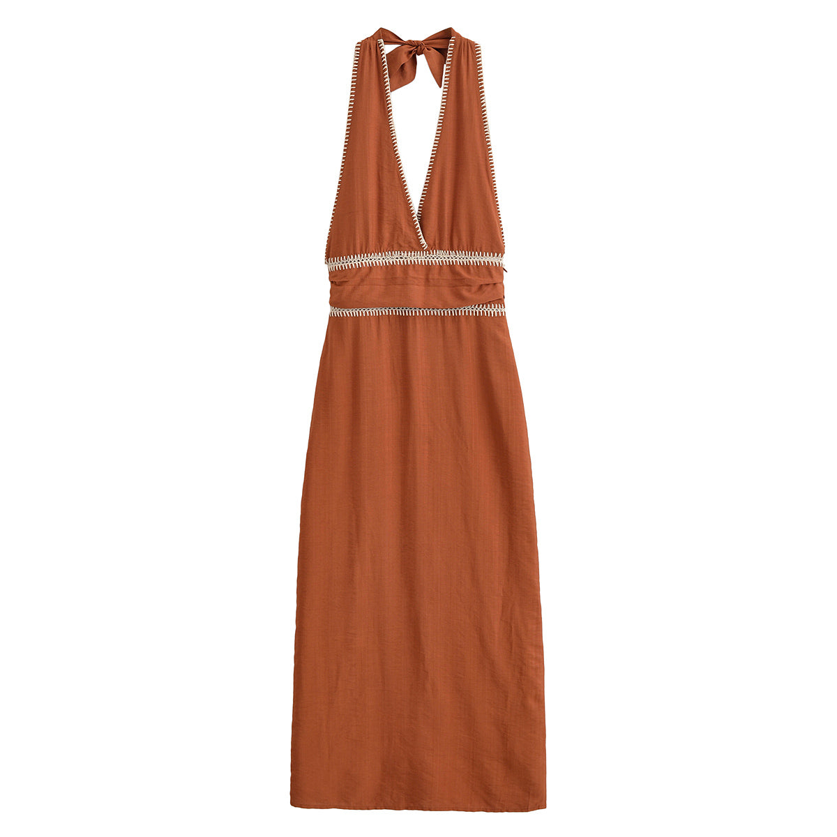Casual Elegant Streetwear Solid Color Travel Date Lawn Halter Neck Sleeveless Strap Dress